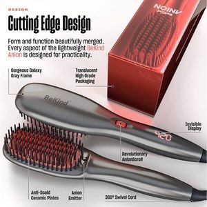 Anion professional, Anionic hair straightening brush NEW